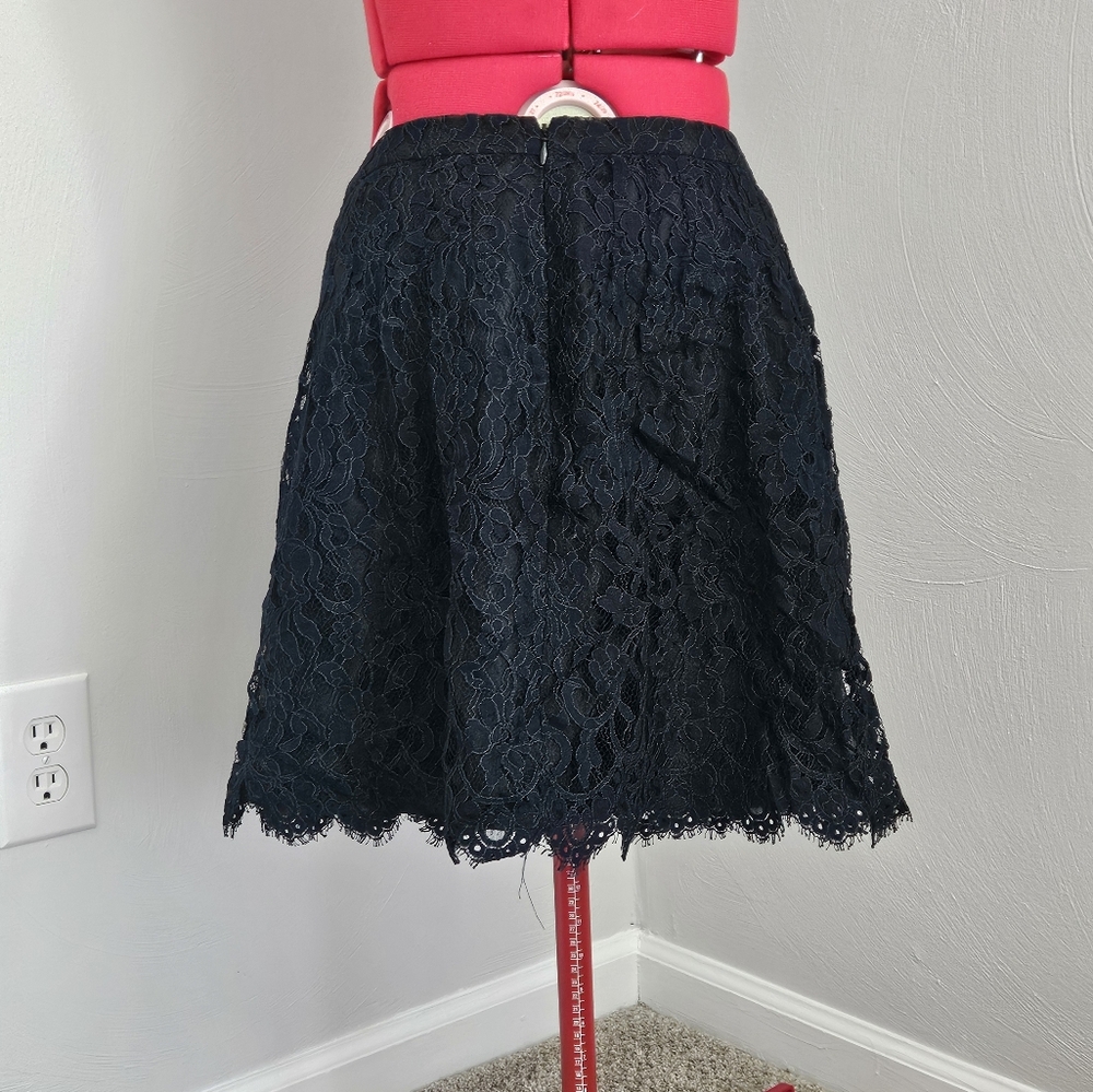 Navy lace J. Crew Lace Skirt Size 6 Style 02825